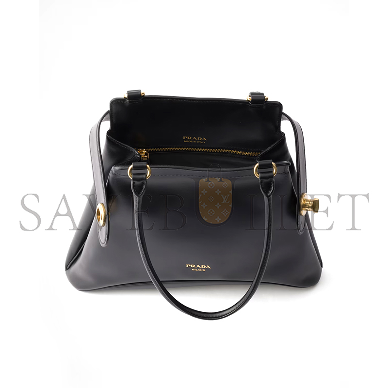 PRADA CAREY MEDIUM LEATHER TOTE BAG 1BG567 (31*28*5cm) PRADA CAREY MEDIUM LEATHER TOTE BAG 1BG567 (31*28*5cm)